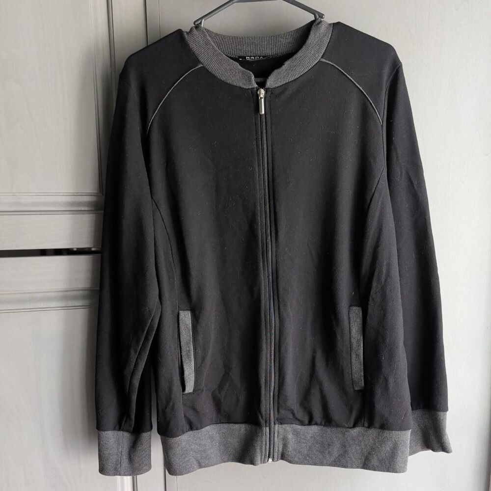 Moda-international Women's Black and Grey Jacket